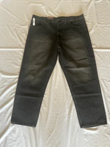 Men's Arizona Big & Tall Jeans, Size 48x32, Black, NWT, Relaxed Fit, 100% Cotton - Picture 1 of 8