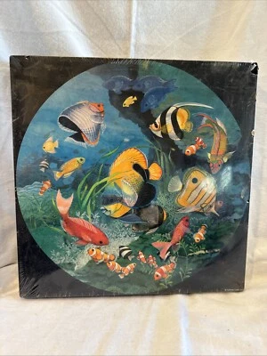 NEW vntg Springbok Round Puzzle Undersea Enchantment Tropical Fish Reef SEALED - Image 1 of 4