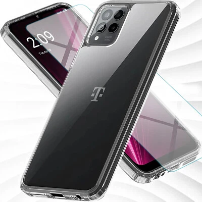 For T-Mobile Revvl 6 Pro 5G Case Phone Cover Shockproof + Tempered Glass Screen