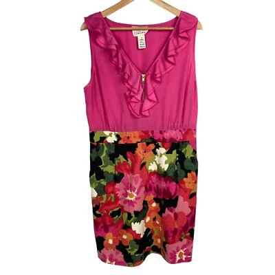 Vestido Vaina Floral Anthropologie Tabitha Great Escape Talla 14 Rosa Twee Cottage Foto 1 de 4