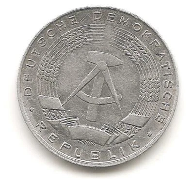 1975 A East German Democratic Republic 1 pfennig - KM8.1 - VF - Image 1 of 2