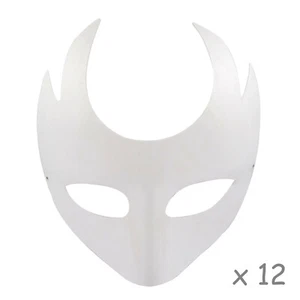 axy DIY Weiße Maske Handgemalte Kreative Blank Party Masken Karneval Cosplay   - Bild 1 von 16
