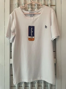 New Blue Quail boys size 7 UPF50+ white blue graphic active wear T-shirt, X22 - Picture 1 of 8