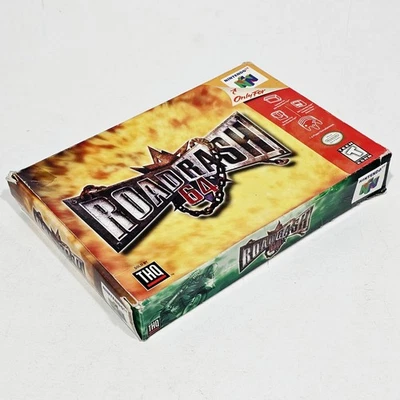 Nintendo 64 Motorcycle Racing Game ROAD RASH 64 us NTSC CIB Biker Rocker Racing  - Image 1 of 4