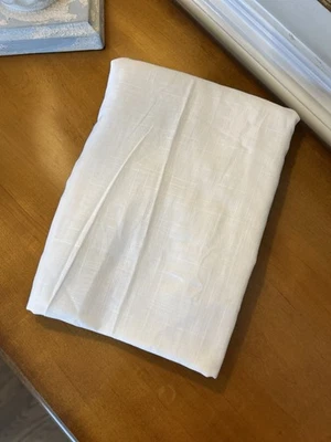 West Elm Sheer Crosshatch Curtain (1) 48”x96” White NWOT OB - Image 1 of 4