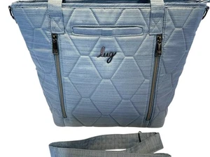 Lug Rally Tote Bag Quilted Blue Moon Bag Mutli-Pocket Neu ohne Etikett Crossbody Strap - Bild 1 von 22