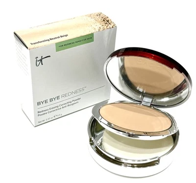 IT COSMETICS Bye Bye Redness CORRECTING POWDER COMPACT  Neutral Beige NEW IN BOX - Image 1 of 4
