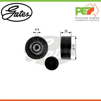 Polea loca motor GATES para Volkswagen Amarok 2.0 BiTDI 4motion 132kw diésel U Foto 1 de 4