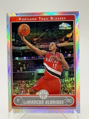 2006 Topps Chrome Refractor /199 #183 LaMarcus Aldridge Rookie RC - Image 1 of 4