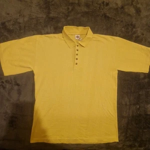 Vintage Lee Cooper Yellow Polo Shirt – Size M (Tag 2) - Picture 1 of 6