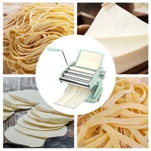 Manual Pasta Maker Machine with Adjustable Thickness Noodle Roller and Cutter - Picture 1 of 19