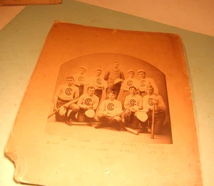 1887 Cazenovia Seminary Cazenonia, NY Baseball Team - Bild 1 von 4