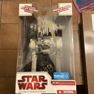 Star Wars Legacy Collection AT-ST Vehicle and Driver Walmart - Image 1 of 3