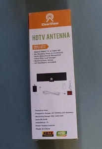 Clear View HDTV Antenna - Watch FREE TV in 1080 HD - New never opened - Picture 1 of 5