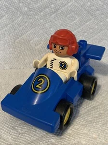 VTG DUPLO set #2609 Town Race Preschool Racer 1990 Complete #4 - Picture 1 of 9