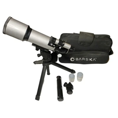 Barska 20x70mm Astronomical Telescope, Table Tripod, Lens Cover & Carrying Case - Image 1 of 4