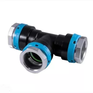Unipipe 25 mm 1'' Aluminum Compressed Air Equal Tee UACCT.025025 - Picture 1 of 3