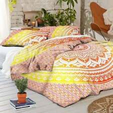 Mandala Bedding Set Indien Quilt Hippie Double Size Duvet Cover Bedspread Cover