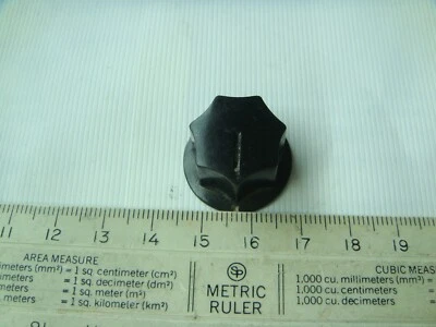 Vintage Japanese SATO Made 6mm Shaft Bakelite Knob  - Free Shipping - Image 1 of 4