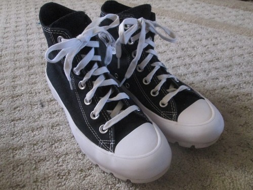 Scarpe donna Converse 565901C platform bianche nere alte TG 6 5 EUR 37