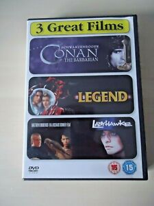 Conan The Barbarian/Legend/Ladyhawke (Box Set) (DVD, 2007)