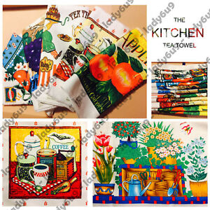 Kitchen Tea Towel Teatowels Dish Cloths Assorted Pattern Towels 12 Towels