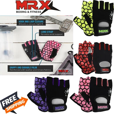 Women Fitness Gloves Ladies Weight Lifting Training Glove Heavy Gym Workout - Image 1 of 4