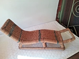 Vintage ANTIQUE Dolls Chaise Lounge, Couch, Chair - Picture 1 of 5
