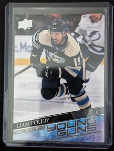2020-21 Upper Deck - Young Guns #224 Liam Foudy (RC) Blue Jackets - Picture 1 of 2