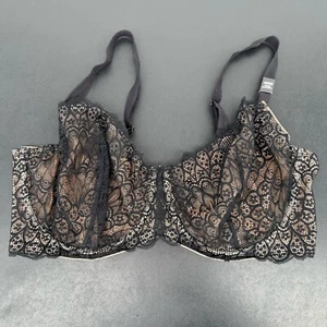 Torrid Curve Damen Gr. 42DDD ungefütterter Balconette BH mit Bügel schwarz nude - Bild 1 von 7