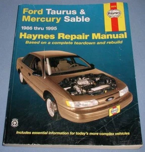 Haynes Repair Manual 36074 for 1986-1995 Ford Taurus Mercury Sable ** Very Good - Picture 1 of 5