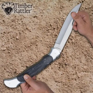 Timber Rattler Giant Folding Knife with Lockback | 17.75” Opened | 9.75” Closed - Picture 1 of 6
