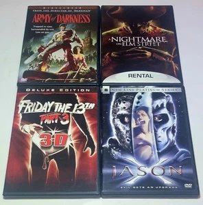 Army Of Darkness, Nightmare On Elm Street, Friday The 13th 3D & Jason X DVD Lot - Imagen 1 de 6