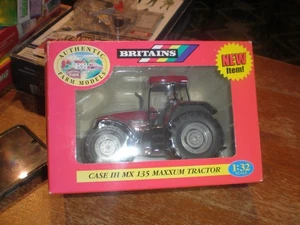 VINTAGE Britains Case IH MX 135 Maxxum Tractor Diecast NEW IN BOX 1:32 SCALE - Picture 1 of 5