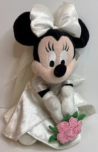 Original Disney Minnie Mouse Braut Plüsch 11 Zoll Disneyland Resort Park Plüsch - Bild 1 von 7