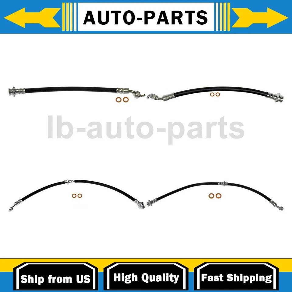 Kit de manguera de freno delantero trasero 3,5 L para Nissan Máxima 2010-2014 línea Dorman 4 piezas Foto 1 de 4