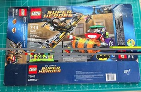 * EMPTY BOX * ONLY Lego DC Universe Super Heroes 76013 Batman The Joker Steam Ro
