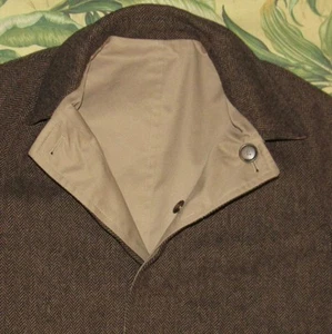 Abrigo reversible J PRESS lana tweed espiga hecho en Irlanda 40 - Imagen 1 de 7
