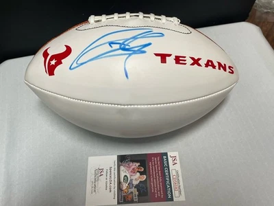 JJ Watt Signed Houston Texans Football JSA Coa Autographed Wisconsin  - Image 1 of 2