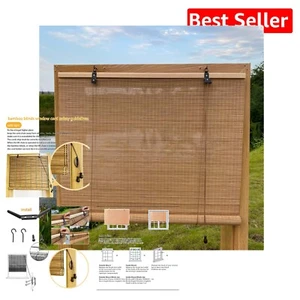 Versatile Light Filtering Bamboo Curtains - Perfect for Indoor & Outdoor Use - Picture 1 of 10