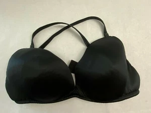 Vintage Wonderbra Black 38D Underwire Removable Cross Straps  - Picture 1 of 8