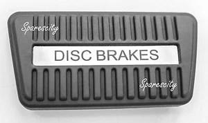 HOLDEN PAD BRAKE PEDAL RUBBER for HQ HK HT HG HJ HX HZ AUTO DISC CHROME PLATE - Picture 1 of 3