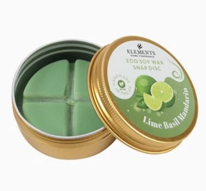 Wax Melts Lime Basil & Mandarin Scented Wax Snap Disc for Tart Burner 25g - Picture 1 of 1