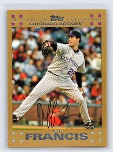 Jeff Francis 2007 Topps Gold Parallel Baseball #223 Colorado Rockies 0740/2007 - Bild 1 von 2