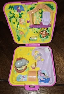 Vintage Polly Pocket Wild Zoo World Compact komplett (Bluebird, 1989) - Bild 1 von 9