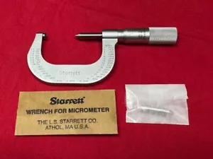 Starrett 585DP Screw Thread Micrometer, 1-2" Range, .001" Grad, 14-18 TPI - Picture 1 of 8