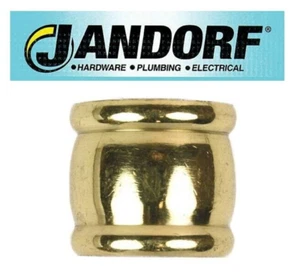 Jandorf 60149 Lamp Coupling, Brass, 1/4 IP x 1/4 IP Thread (2-PACK) - Picture 1 of 2