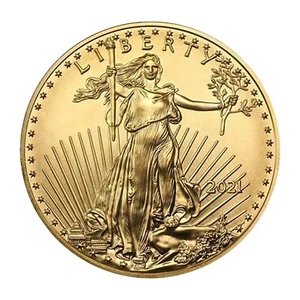 Moneda American Gold Eagle 2021 1 oz BU - Imagen 1 de 8