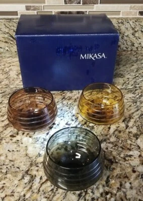 Mikasa Candle Holders Votive Set of 3 Enchanted Forest Retails $43- NEW - Image 1 of 4