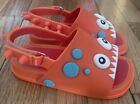 Mini Melissa Monster Girls  Sandals Slide Shoes Orange Baby Toddler Siz 9